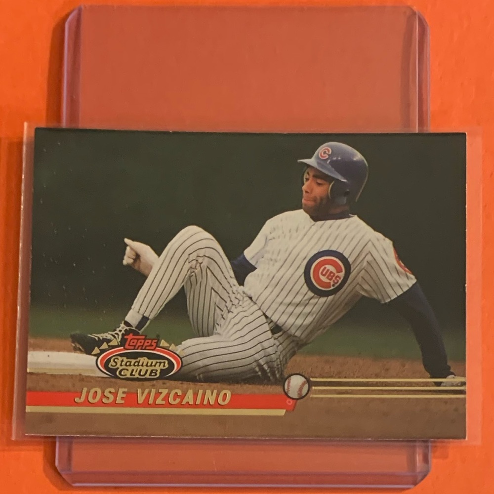 Jose Vizcaino #68 1993 Topps Stadium Club Baseball Trading Card